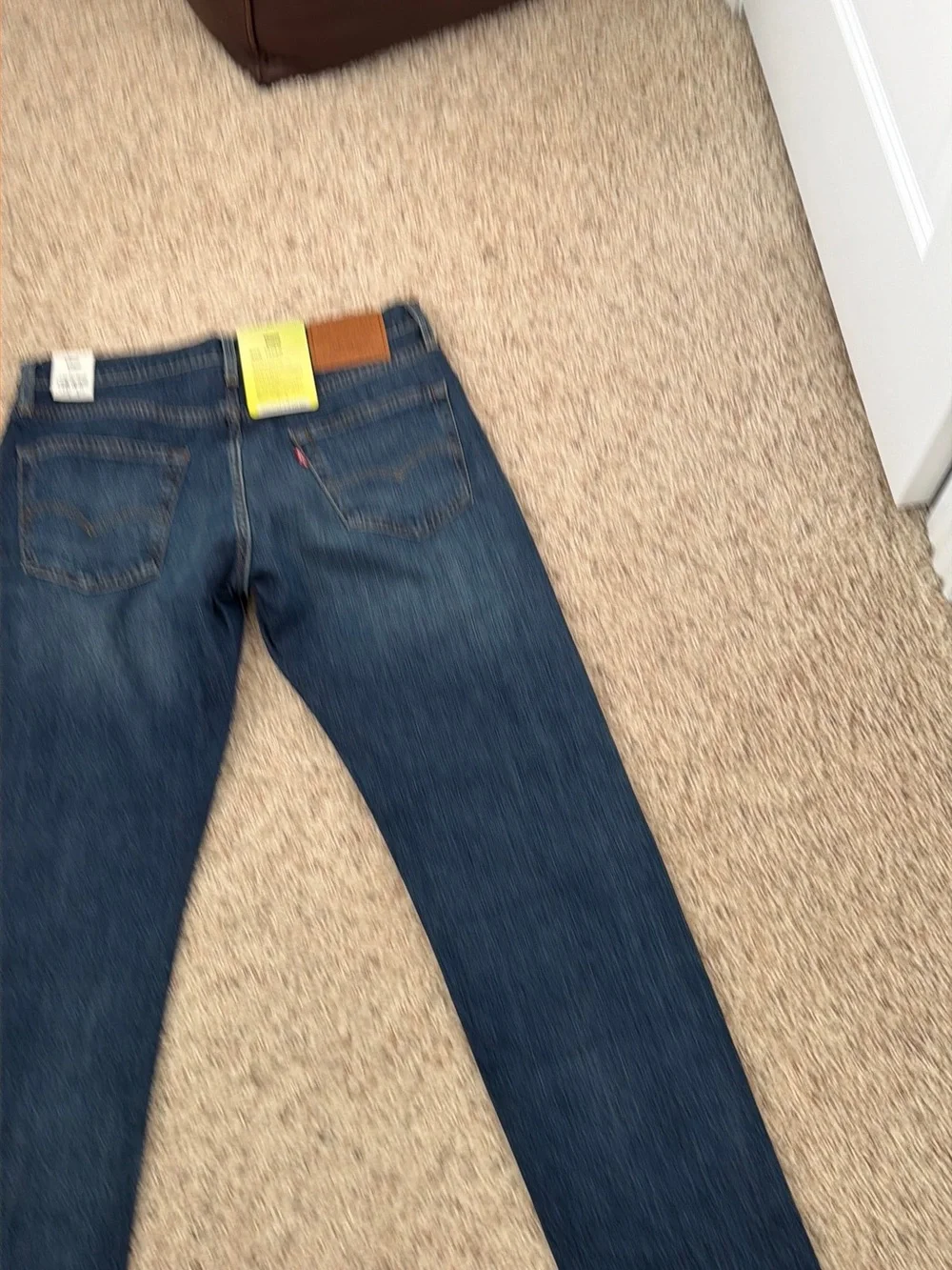 NWT Levi's 502 Taper Men's Dark Blue Straight Leg Jeans W33 L32